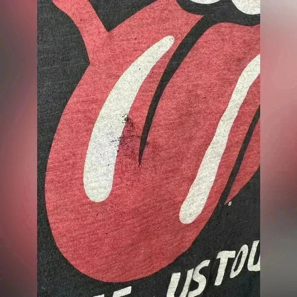 THE ROLLING STONES (2020) Official Women's 1975 US Tour Tongue Logo T-Shirt XL - Picture 10 of 10